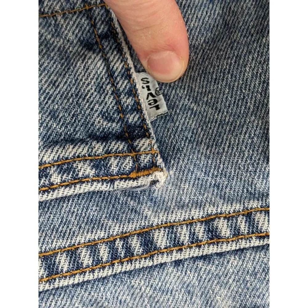 Vintage 1980-90s Levi's Blue Denim‎ White Tab #575 Made in USA 44x32 High Rise